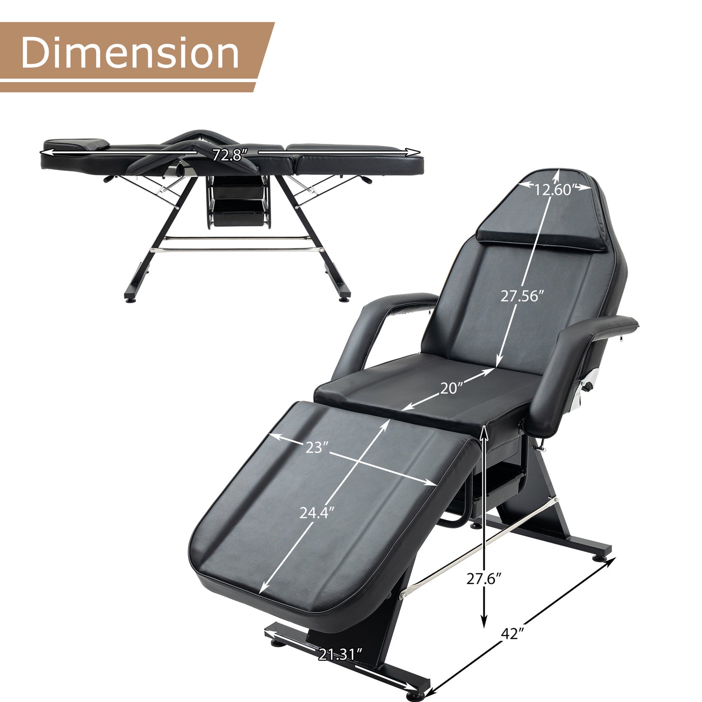 Metal Massage Salon Tattoo Chair