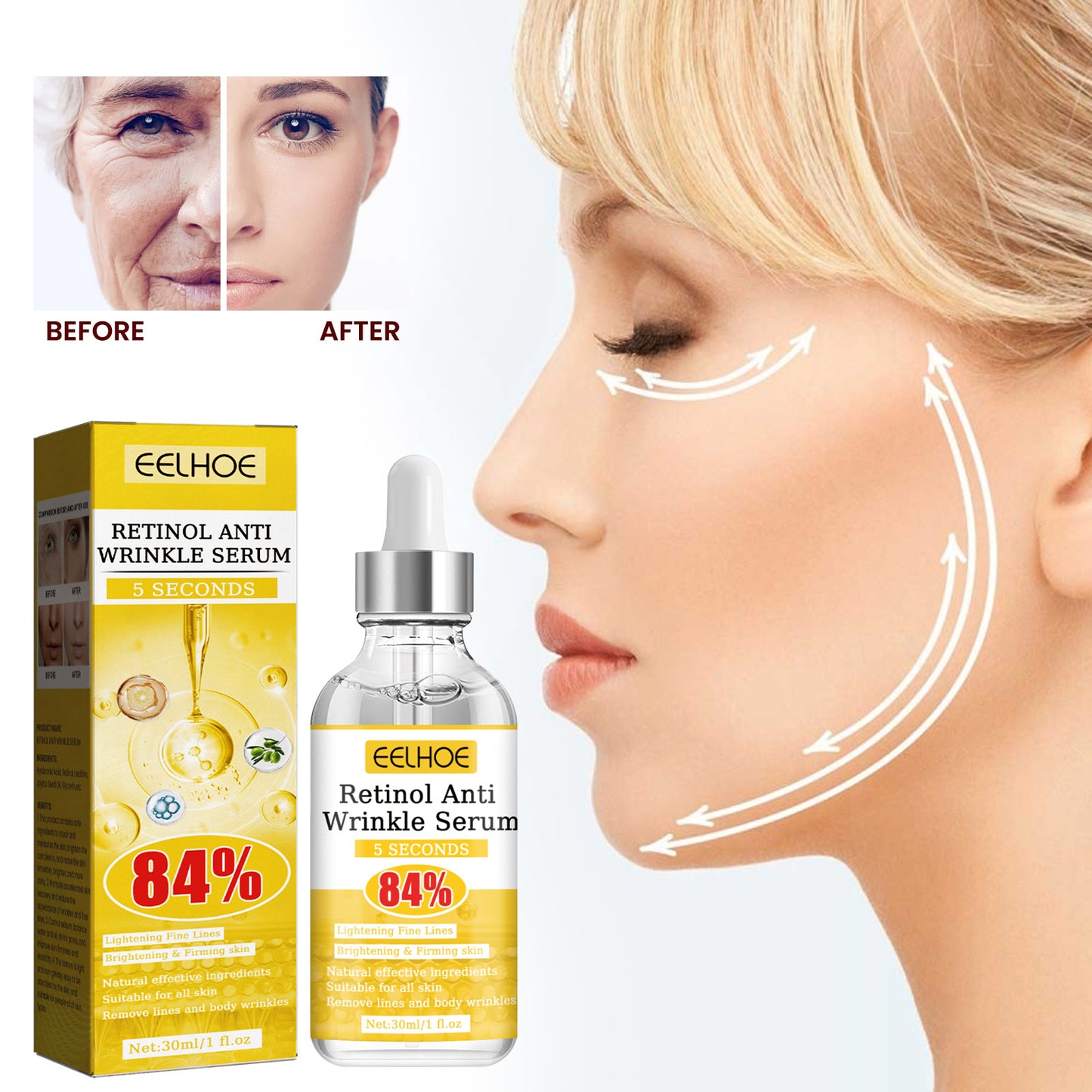 EELHOE Retinol Anti Wrinkle Firms Facial Skin