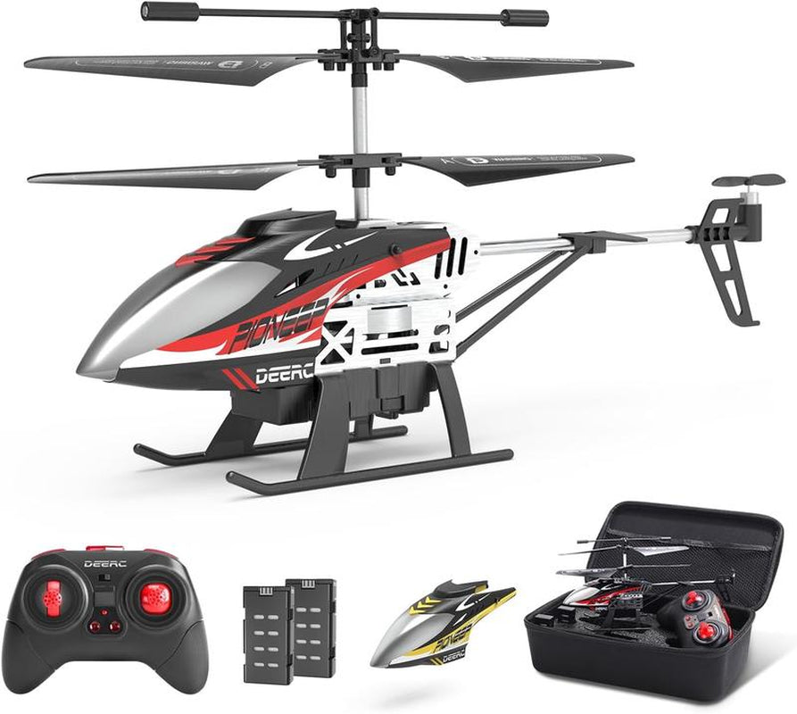 DEERC DE52 Remote Control Helicopter,Altitude Hold RC Helicopters with Storage Case Extra Shell,2.4Ghz Aircraft Indoor Flying Toy with High&Low Speed Mode,2 Modular Battery for 24 Min Play Rc Flying