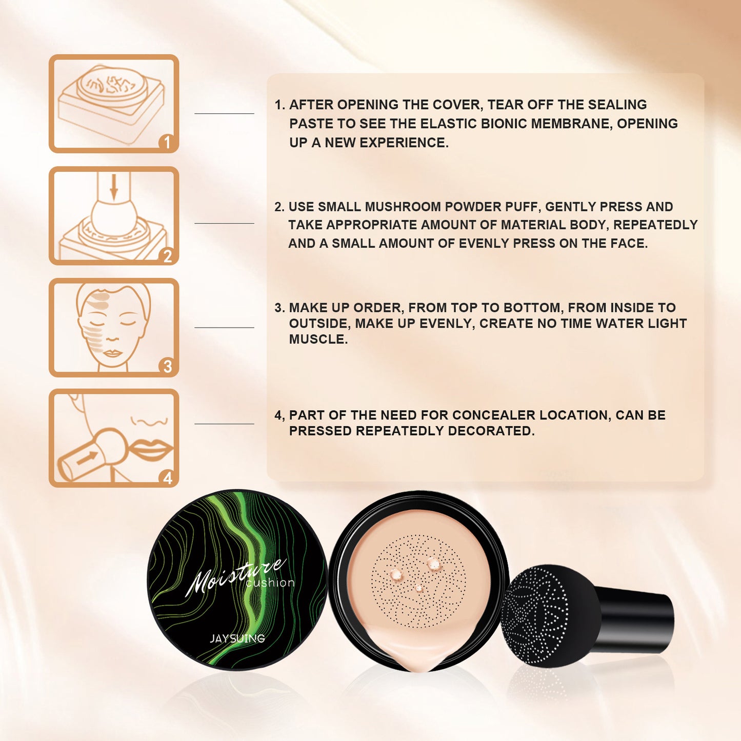 Jayswing Mushroom Head Air Cushion Concealer