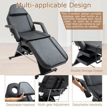 Metal Massage Salon Tattoo Chair