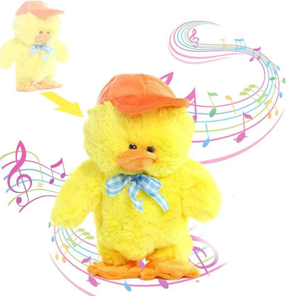 MIAODAM Singing Stuffed Duck, Dancing Talking Toys That Repeat What You Say, Stuffed Animal Toys for Home Decor Ideal Gift