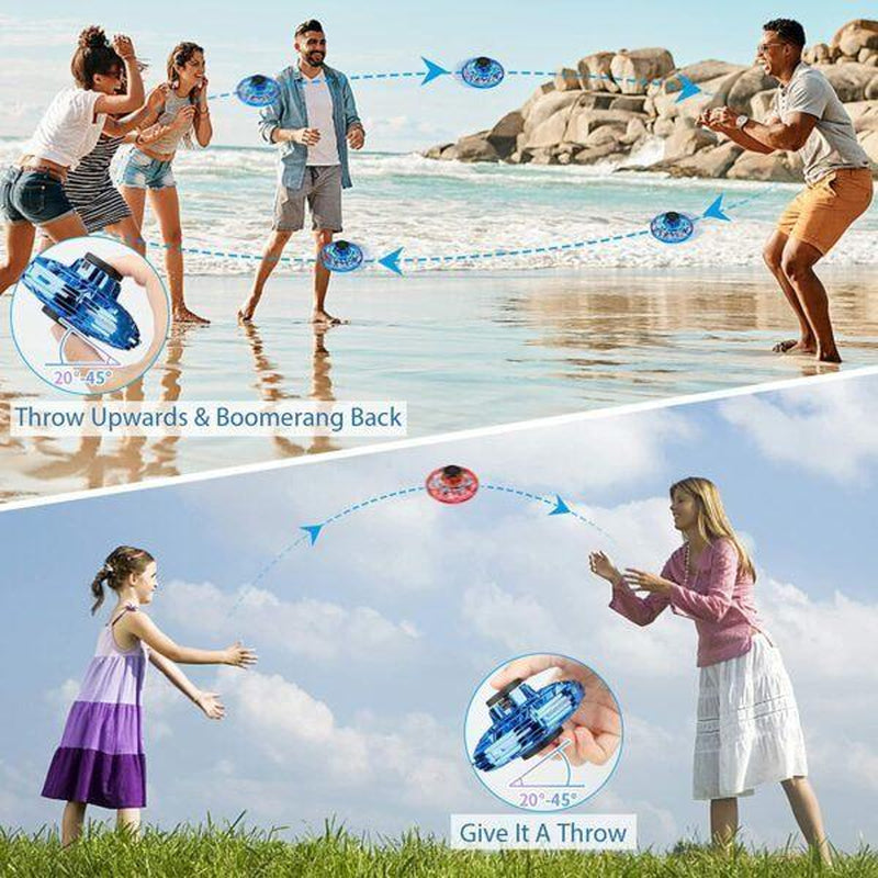 Mini Flying Toys - Luminous Drone 360 Degree Rotating Roys Day and Night Group Activities Leisure Entertainment Toys 8 9 10 11+ Indoor and Outdoor Fun Stuff