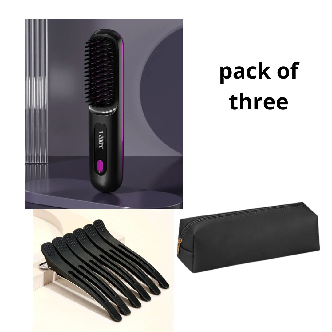 2 In 1 Straight Wireless Hair Comb